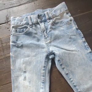 Boy's Distressed Acid Wash Jeans
